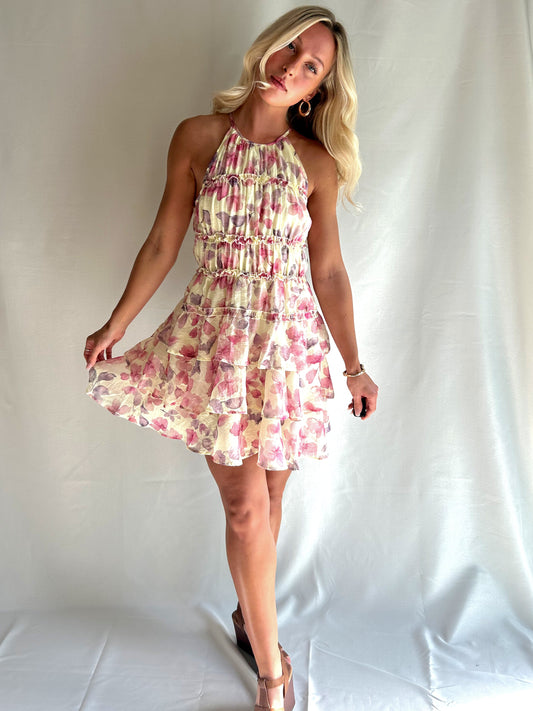 Faithful Floral Tiered Dress