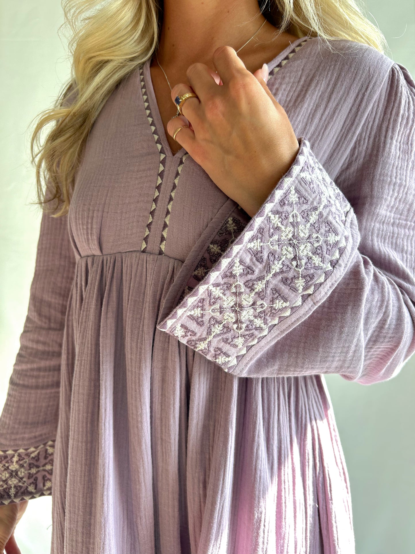 Lydia Bell-Sleeved Dress