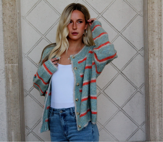 Set Apart Striped Cardigan