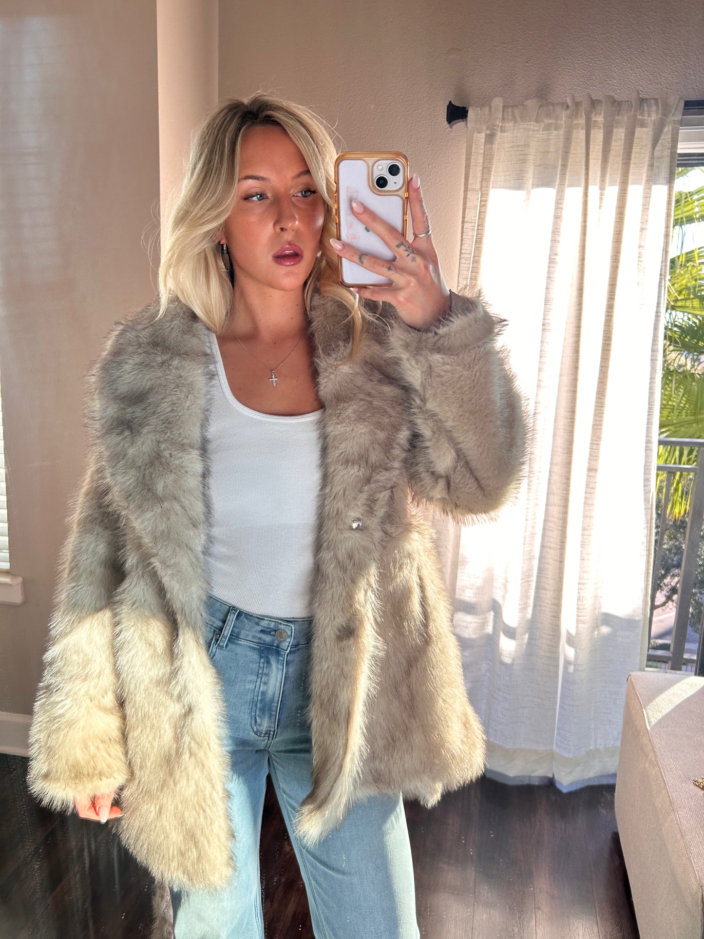Highly Favored Faux Fur Coat