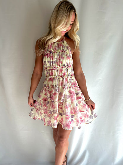 Faithful Floral Tiered Dress
