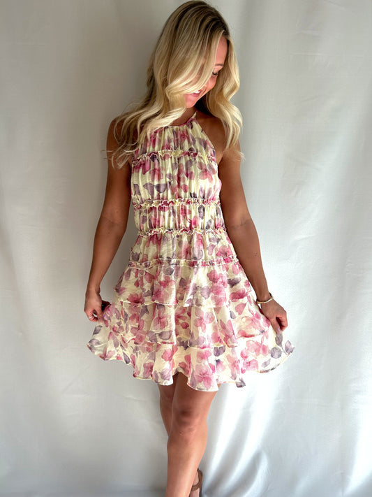 Faithful Floral Tiered Dress