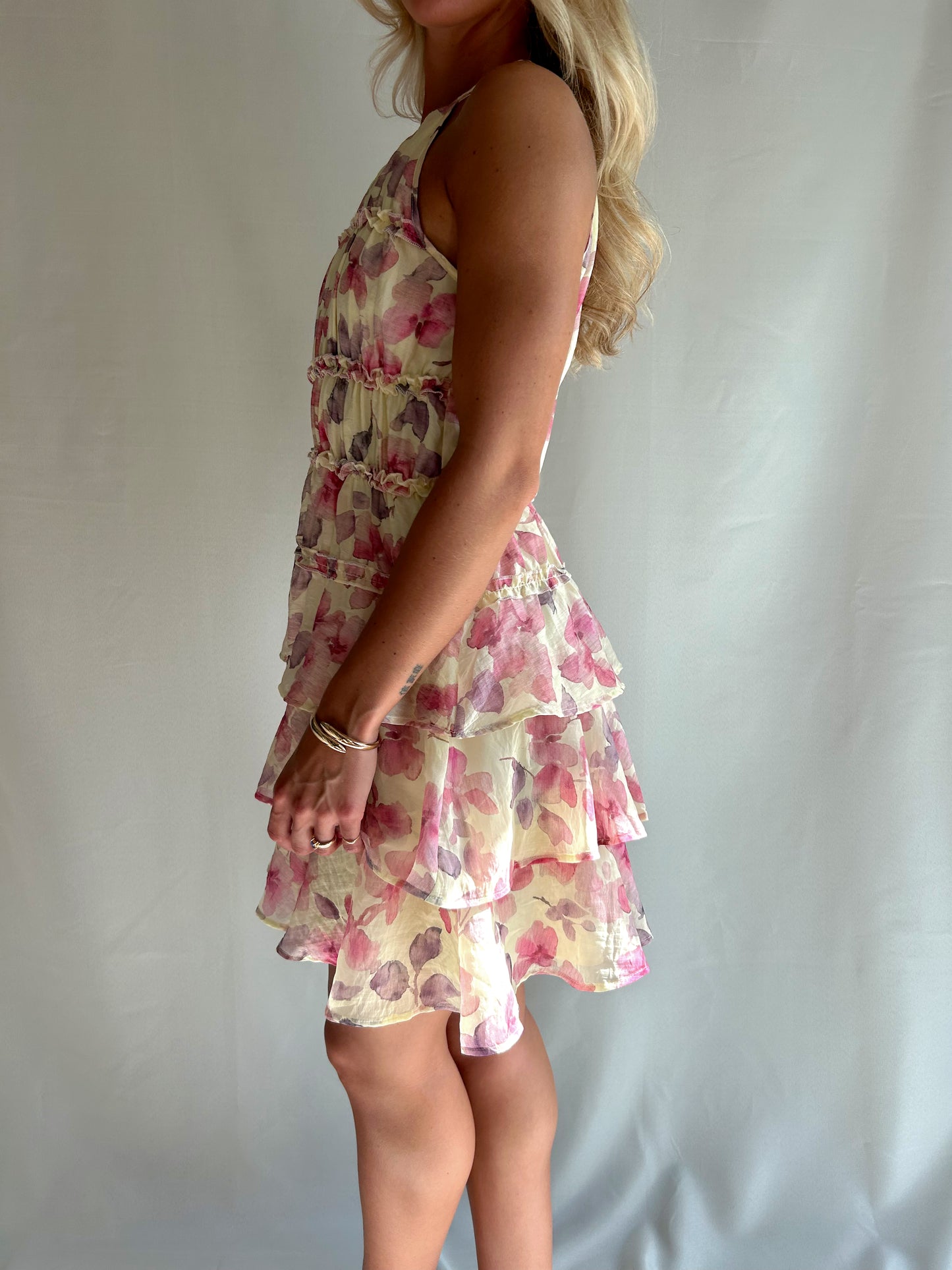 Faithful Floral Tiered Dress