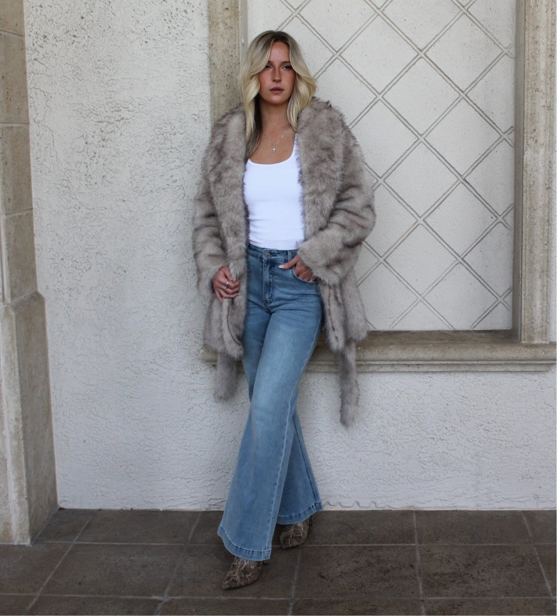 Highly Favored Faux Fur Coat