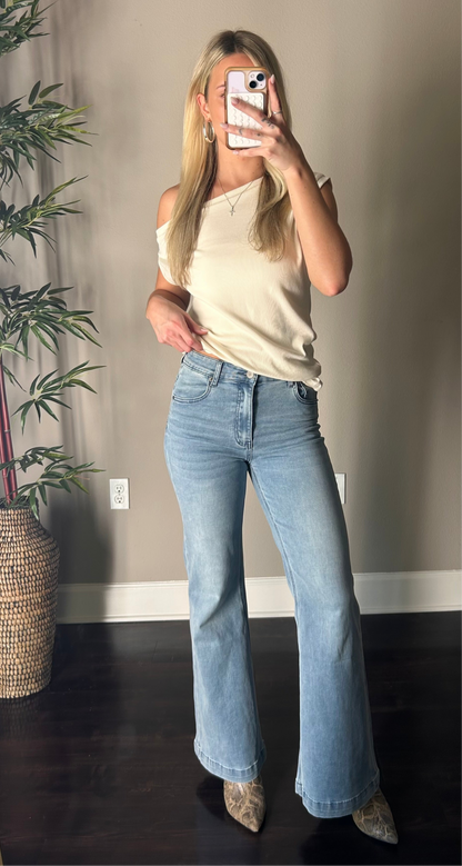 Walk by Faith Wide Leg Denim