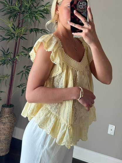 Joyful Lace Top