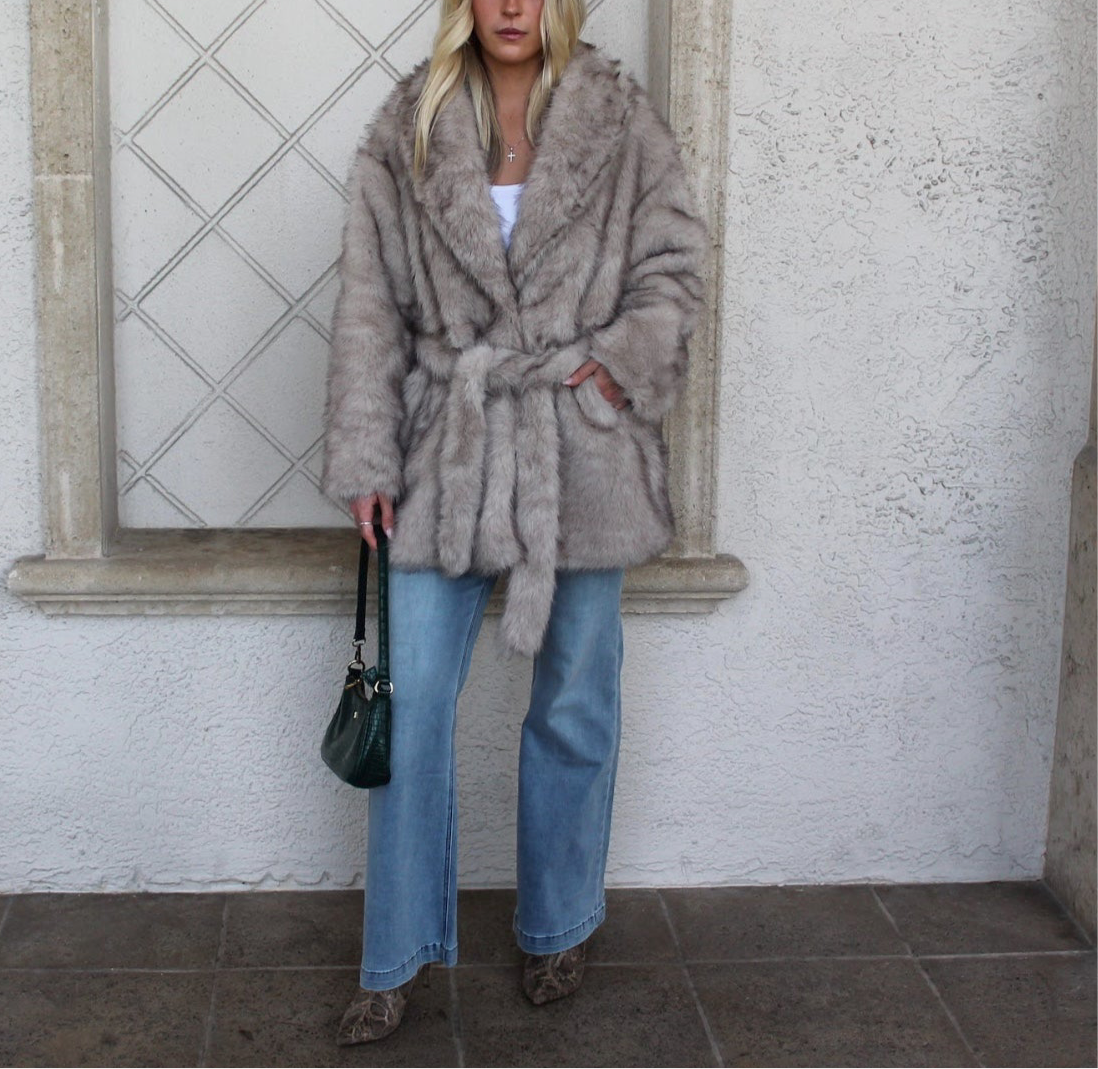 Highly Favored Faux Fur Coat