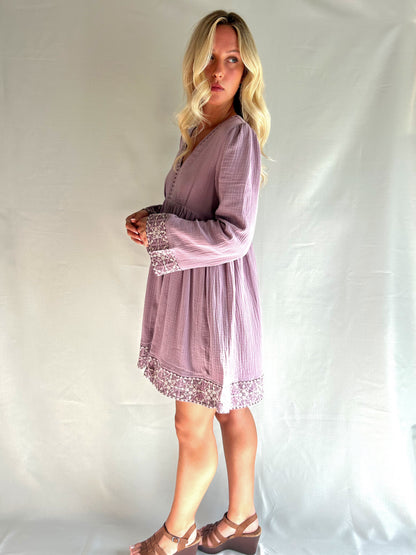 Lydia Bell-Sleeved Dress