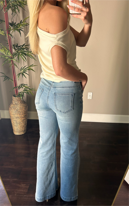 Walk by Faith Wide Leg Denim