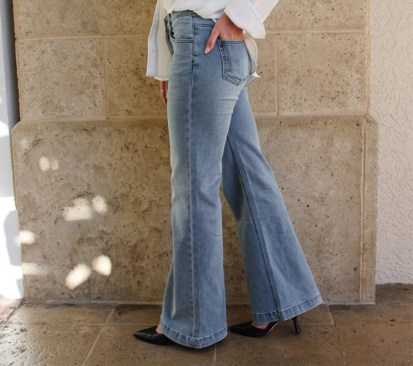 Walk by Faith Wide Leg Denim