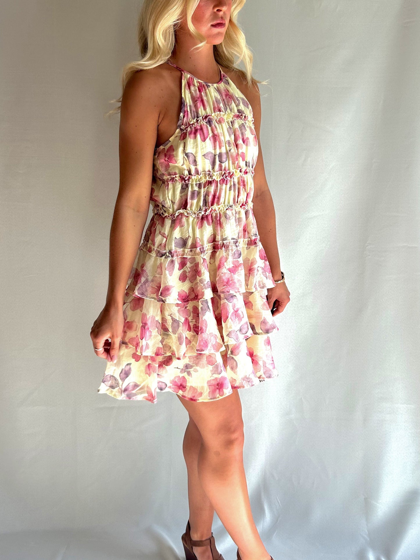Faithful Floral Tiered Dress