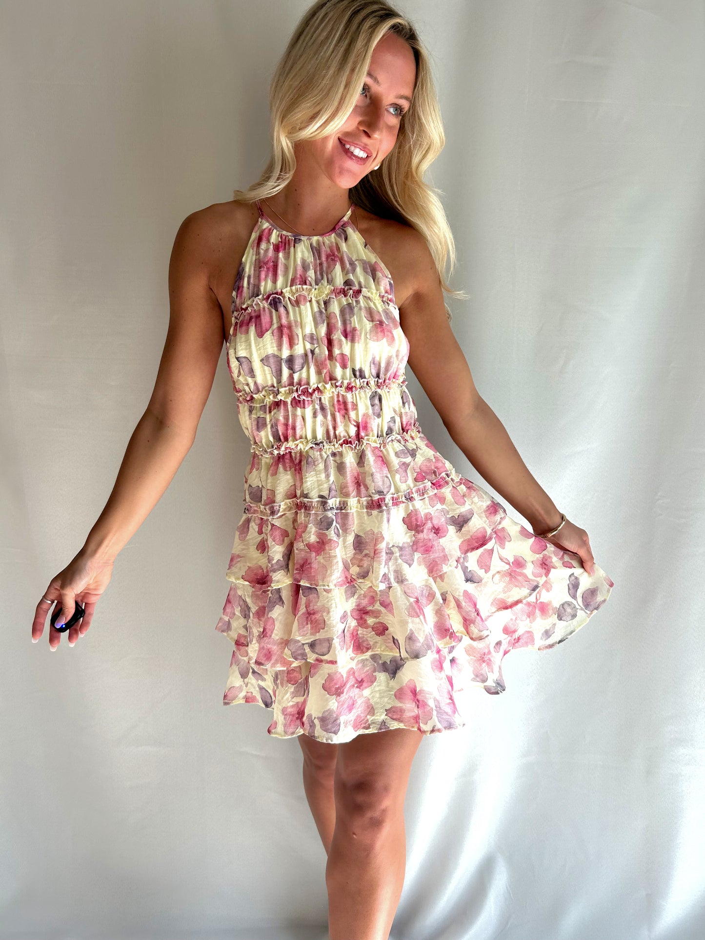 Faithful Floral Tiered Dress